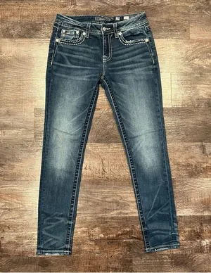 Miss Me Medium Wash Hailey Skinny Jeans 29 Waist 30 Inseam thumbnail 1