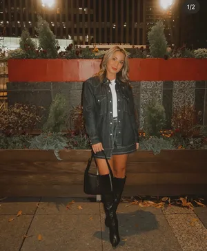 Abercrombie Dark Denim Skirt thumbnail 4