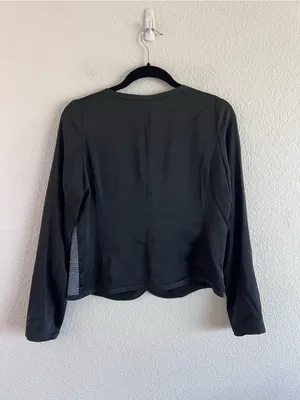 NWT Gap Double Breasted Tweed Mixed Media Blazer Black Small thumbnail 3