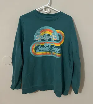 The Beach Boys Teal Graphic Women’s Sweatshirt thumbnail 1
