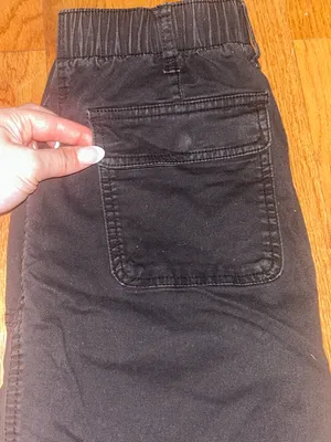 Womens High-Waisted OGC Chino Cargo Pants Black - Casual Utility Style sz small thumbnail 5