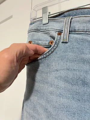 Levi's Size 29 Blue Ribcage Straight Button Fly Jeans thumbnail 3