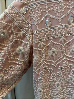 Long Sleeve Embroidered Pink Tunic Dress thumbnail 3