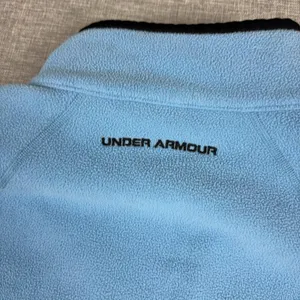 Under Armour Sweatshirt Womens Small Blue Black 1/4 Zip Fleece Pullover Pockets thumbnail 7