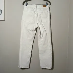 Abercrombie & Fitch 100% Cotton White Mom Jeans thumbnail 3