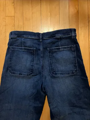 Madewell Emmy Wide-Leg Jeans Dark Wash Size 32 thumbnail 13