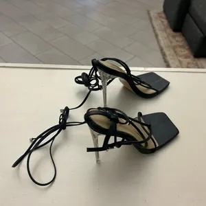 EGO Black Strappy Women's Heels size 5 thumbnail 8