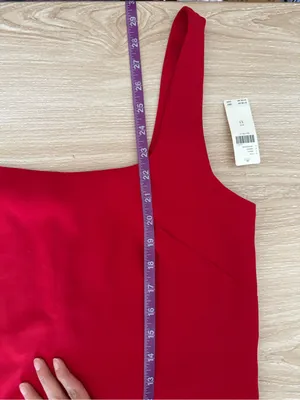 Anthropologie Maeve XS NEW Hidden Romper Mini Tank Dress Red Relaxed Preppy thumbnail 10
