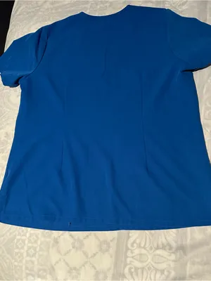 Figs women Technical Collection V-Neck Scrub Top in Deep Teal size XL thumbnail 2