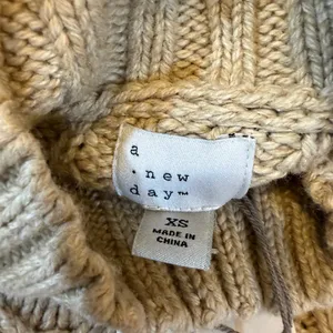 a new day Beige Cable Knit Turtleneck Sweater thumbnail 6