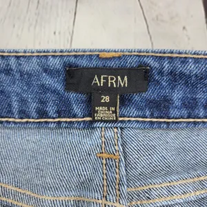 AFRM Womens Bell Bottom Jeans‎ Size 28 Distressed High Rise Flare Denim thumbnail 8