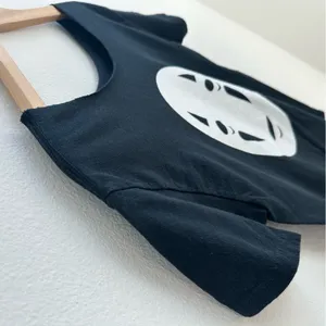 Spirited Away Off The Shoulder No Face Anime Graphic tee thumbnail 4