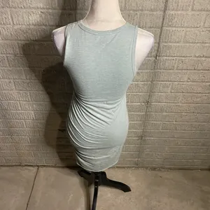 Pink Lily Mint Green Ruched Side Sleeveless Tank Knee Length Dress‎ Size S thumbnail 3