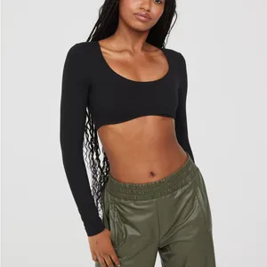 Aerie Offline Cropped Long Sleeve Top thumbnail 2