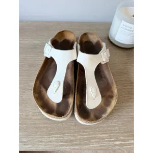 Papillio Birkenstock Gizeh Platform Sandals Womens White Size 40 US 9-9.5 thumbnail 6
