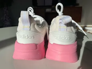 Adidas Women Sneakers Cloud Foam Supper Size US9.5 White And Pink thumbnail 8