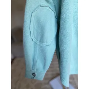 Oli & Hali Distressed Fleece Shacket L Soft Girl Coastal Lumberjane Quiet Luxury thumbnail 4