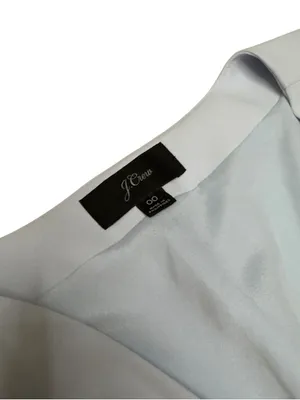 J.Crew Women’s 00 Light Blue Wrap Dress Long Sleeve Tie Waist Cocktail Mini XXS thumbnail 7
