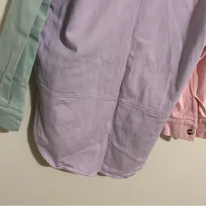 English Factory Pastel Oversized Shirt Jacket size Medium thumbnail 9