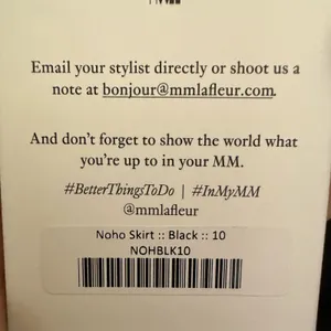 MM.LAFLEUR Noho Skirt‎ Lined Size 10 Black RPFEV-19-154 thumbnail 7