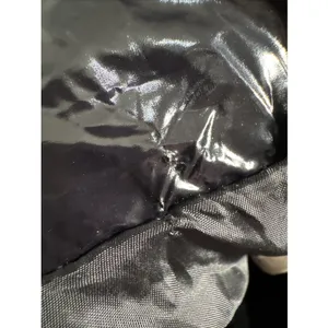 Stoosh Jacket Womens Medium Black Glossy Bubble Coat Cropped Shiny Puffer New thumbnail 15