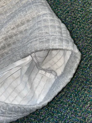 Crop Tank Top Shirt Gray thumbnail 2