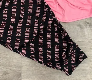 Juicy Couture NWT Two Piece Pink Pajama Set sleepwear loungewear nightgown thumbnail 2