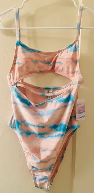 Forever 21 One Piece Bathing Suit – Small In Cloudwash thumbnail 1