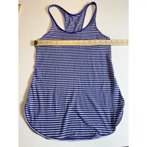 lululemon What The Sport Singlet Striped‎ Tank Top Purple Blue Size S thumbnail 9