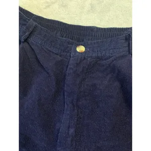 Vintage Women Medium Shorts Mom‎ Casey Max High Rise Pleated Blue Corduroy thumbnail 8