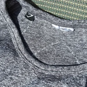 Gymshark Banded Crop Long sleeve Top Grey S thumbnail 4