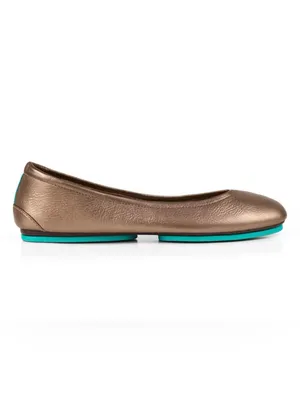 Tieks by Gavrieli Metallic Bronze Ballet Flats Size 8 thumbnail 2