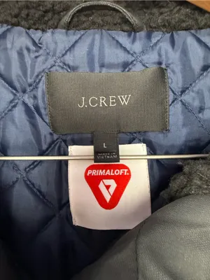 J. Crew Eco Friendly Primaloft Perfect Winter Parka in Navy Blue Size Large thumbnail 4