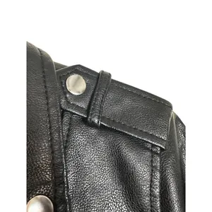 Ann Taylor Black Vegan Leather Edgy Moto Jacket NWT Women Sz XS thumbnail 7