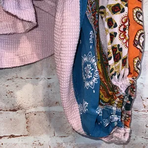 We The Free Free people blossom print Dolan balloon sleeve top mixed paisley thermal top thumbnail 5