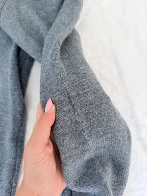 Sincerely Jules Blue Knit Fold Over Stretchy Pants thumbnail 4