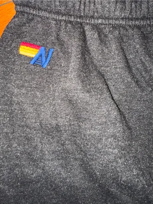 Aviator Nation Black Smiley Sunset Graphic Sweatpants - Size Medium thumbnail 4