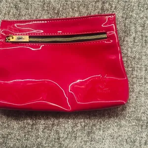 Yves Saint Laurent Glossy Red Cosmetic Bag thumbnail 3