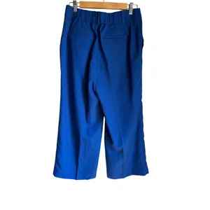 Talbots Blue Linen Blend Wide Leg Crop Pants Women's Small NWOT Coastal Career thumbnail 4