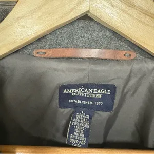 American Eagle Outfitters Gray Wool Blend‎ Coat Size Large thumbnail 6