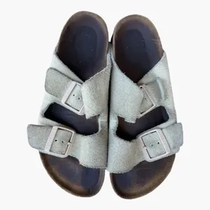 Birkenstock Arizona Suede Sandals Tan Cream Sage Taupe Double Strap Slides 38 thumbnail 2