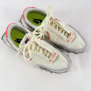 Nike Woman's Waffle‎ Racer Crater Sneaker in Coconut Milk Size 7 thumbnail 3