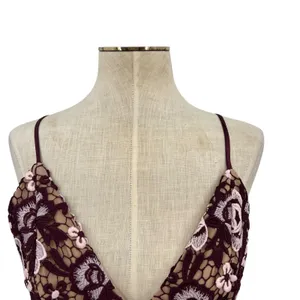 Bardot Dalia Lace Midi Dress Crochet Asymmetric Hem Purple Size US 8‎ thumbnail 5