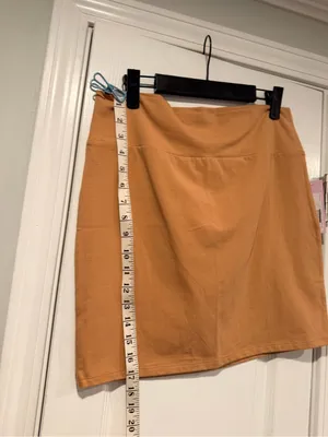 NWT Wild Fable Size XXL Knit Bodycon Mini Skirt Camel Tan High Waist Stretch thumbnail 5