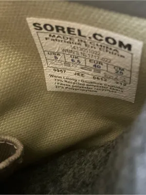 Sorel 1964 premium CVS waterproof boots tan and blue size 8 winter snow boot thumbnail 8