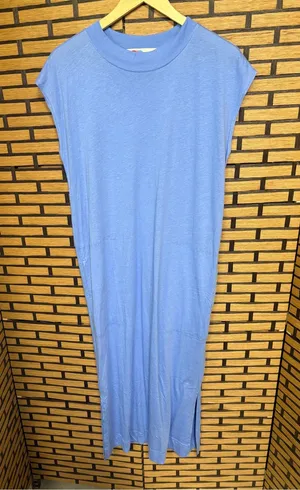 Free people beach blue midi dress size small thumbnail 1