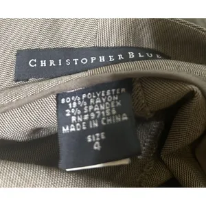 CHRISTOPHER BLUE Bootcut Dress Pants Lightweight Sz 4. Taupe Career Classic Chic thumbnail 6
