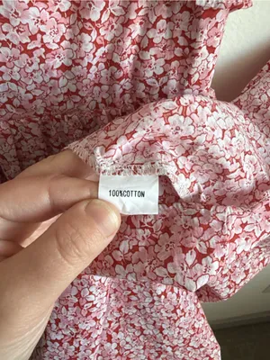 Petal + Pup Aspa Floral Tiered Midi Dress Pink Ruffle Tie Back Cotton Size 4 thumbnail 6