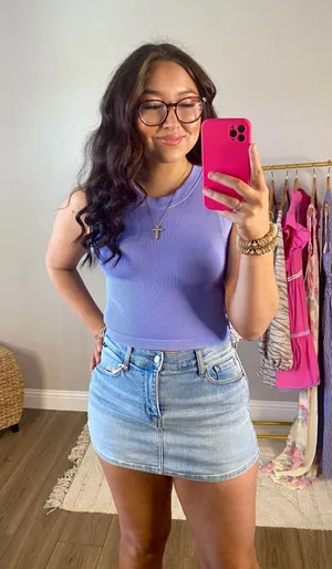 Seamless Tank top Purple Size S/M thumbnail 1