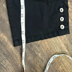 Stylish Black Pants with Button Detail Size 16 thumbnail 5